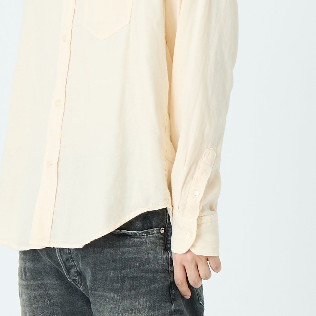 YANUK [ヤヌーク] スタンダードシャツ [57261802] ICR &&モデル身長：179cm 着用サイズ：L&&