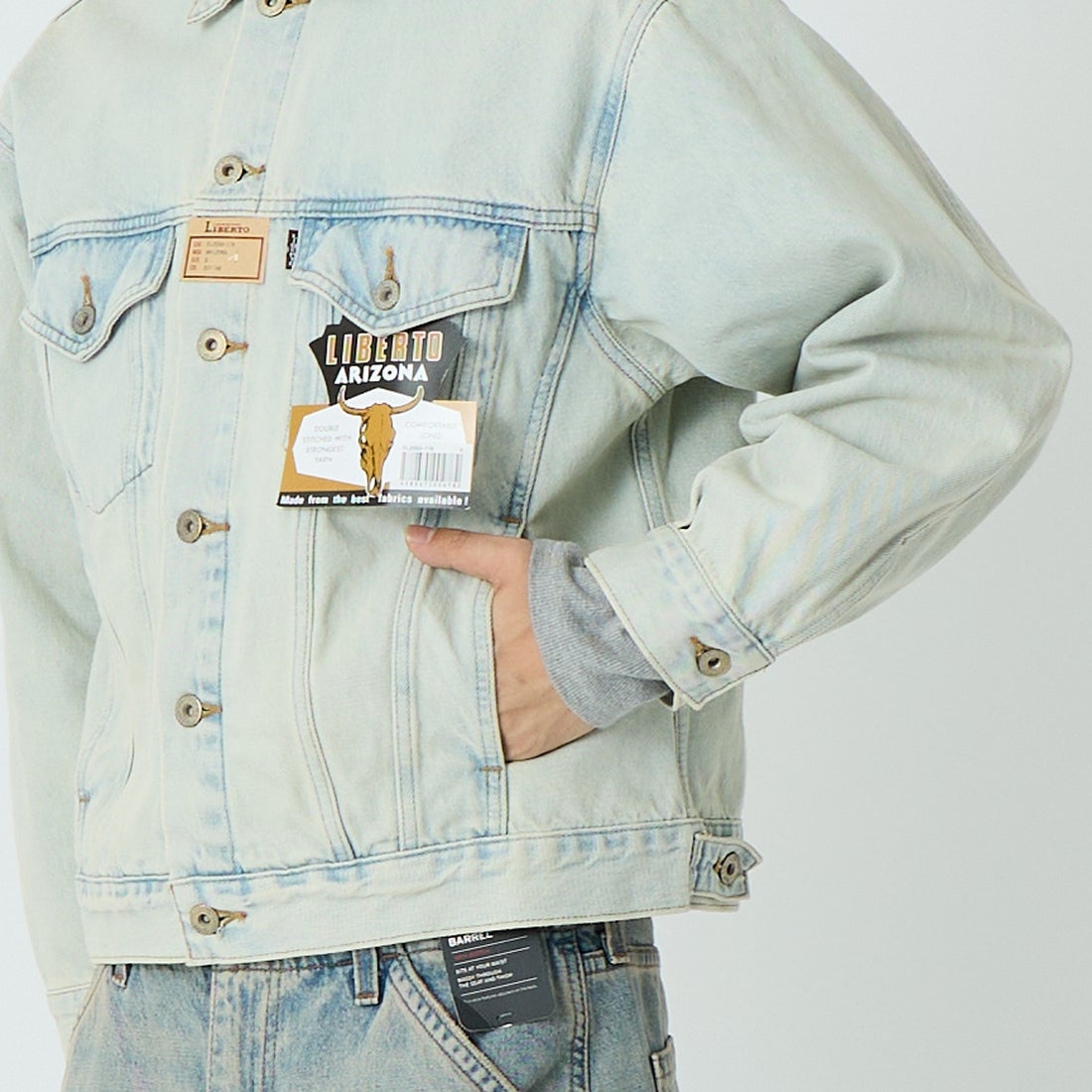 LIBERTO [リベルト] ARIZONAジャケット [FL2550] 179 DUSTYF &&モデル身長：179cm 着用サイズ：S&&