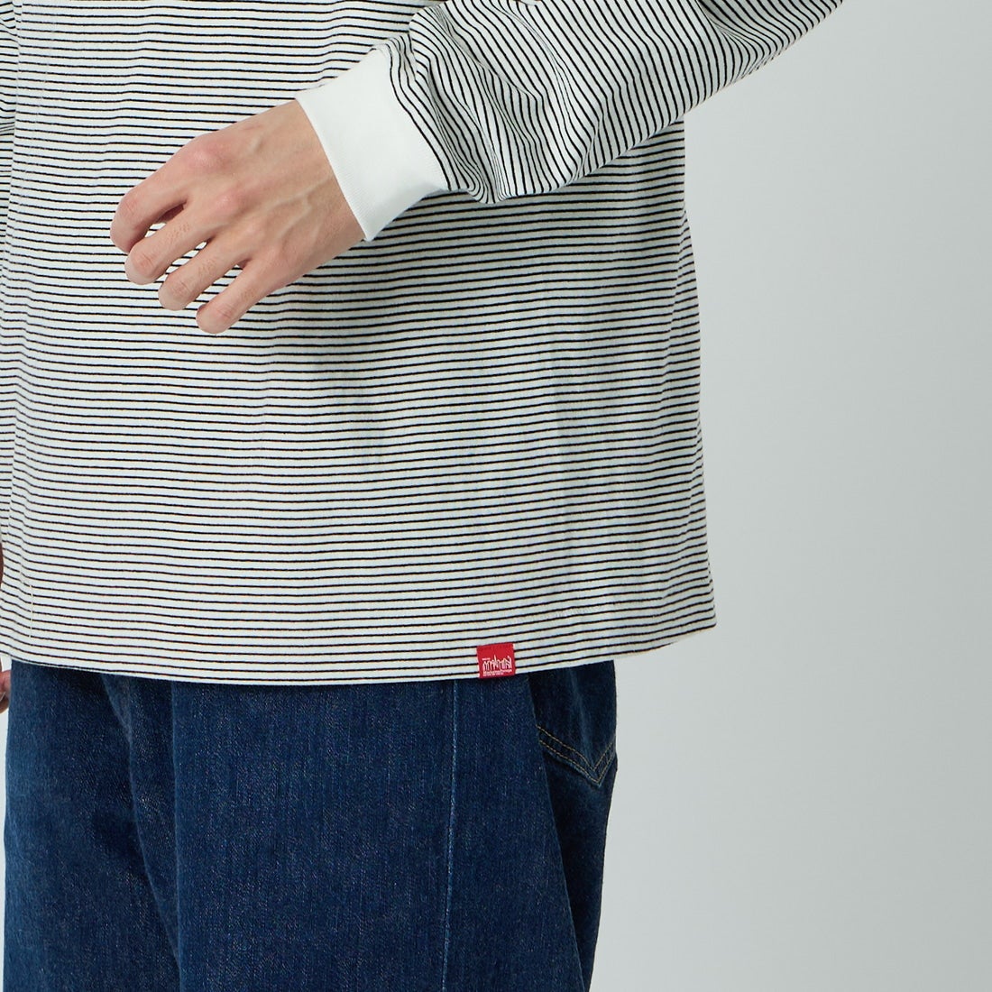 MANHATTAN PORTAGE [マンハッタンポーテージ] ロングスリーブTシャツ [26SS-MP-M650] WHT BORDER