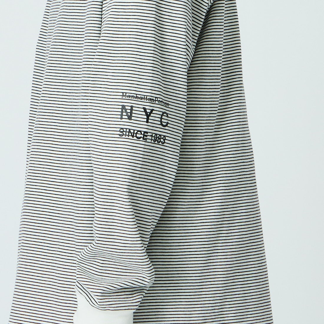 MANHATTAN PORTAGE [マンハッタンポーテージ] ロングスリーブTシャツ [26SS-MP-M650] WHT BORDER