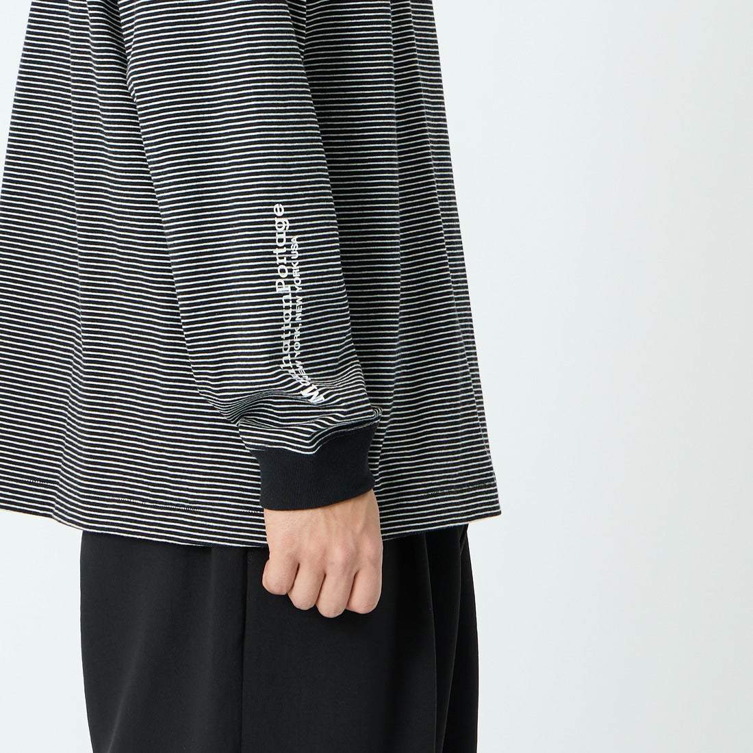 MANHATTAN PORTAGE [マンハッタンポーテージ] ロングスリーブTシャツ [26SS-MP-M650] BLK BORDER