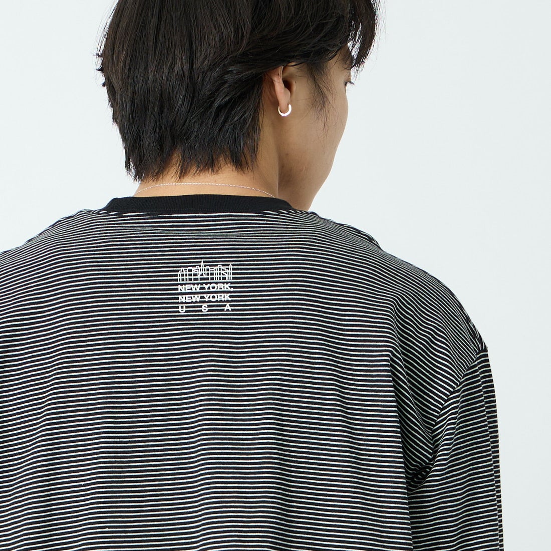 MANHATTAN PORTAGE [マンハッタンポーテージ] ロングスリーブTシャツ [26SS-MP-M650] BLK BORDER