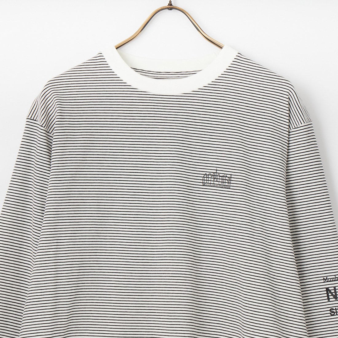 MANHATTAN PORTAGE [マンハッタンポーテージ] ロングスリーブTシャツ [26SS-MP-M650] WHT BORDER