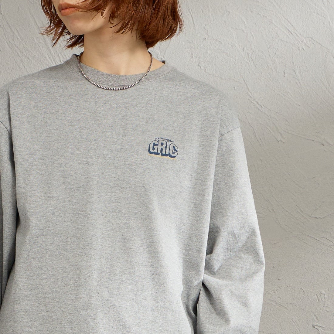 THE SHINZONE [ザ シンゾーン] GRIC ロングスリーブTシャツ [26SMSCU11] 06 GRAY &&モデル身長：158cm 着用サイズ：F0&&