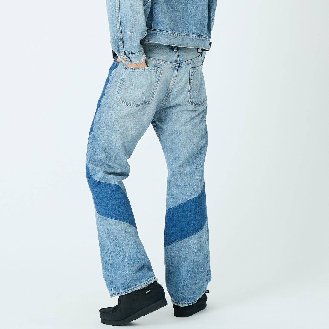 Dear BORO [ディアボロ] 1985 デニムジーンズ [793-6110004] 110 BLUE &&モデル身長：179cm 着用サイズ：2&&