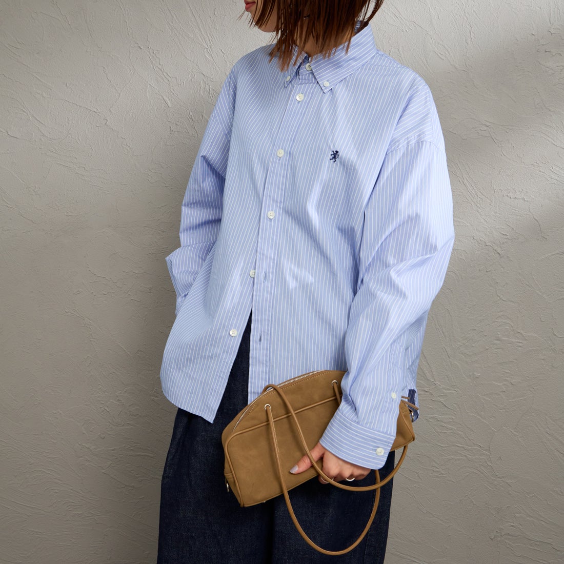 BLU/WH ST&&モデル身長：159cm 着用サイズ：14&&