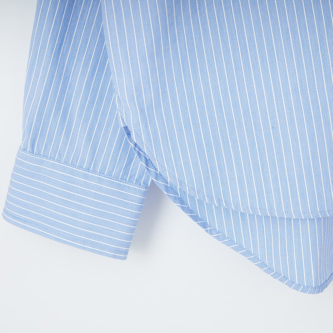 Gymphlex [ジムフレックス] ショートボタンダウンシャツ [GY-B0198CBK] BLU/WH ST