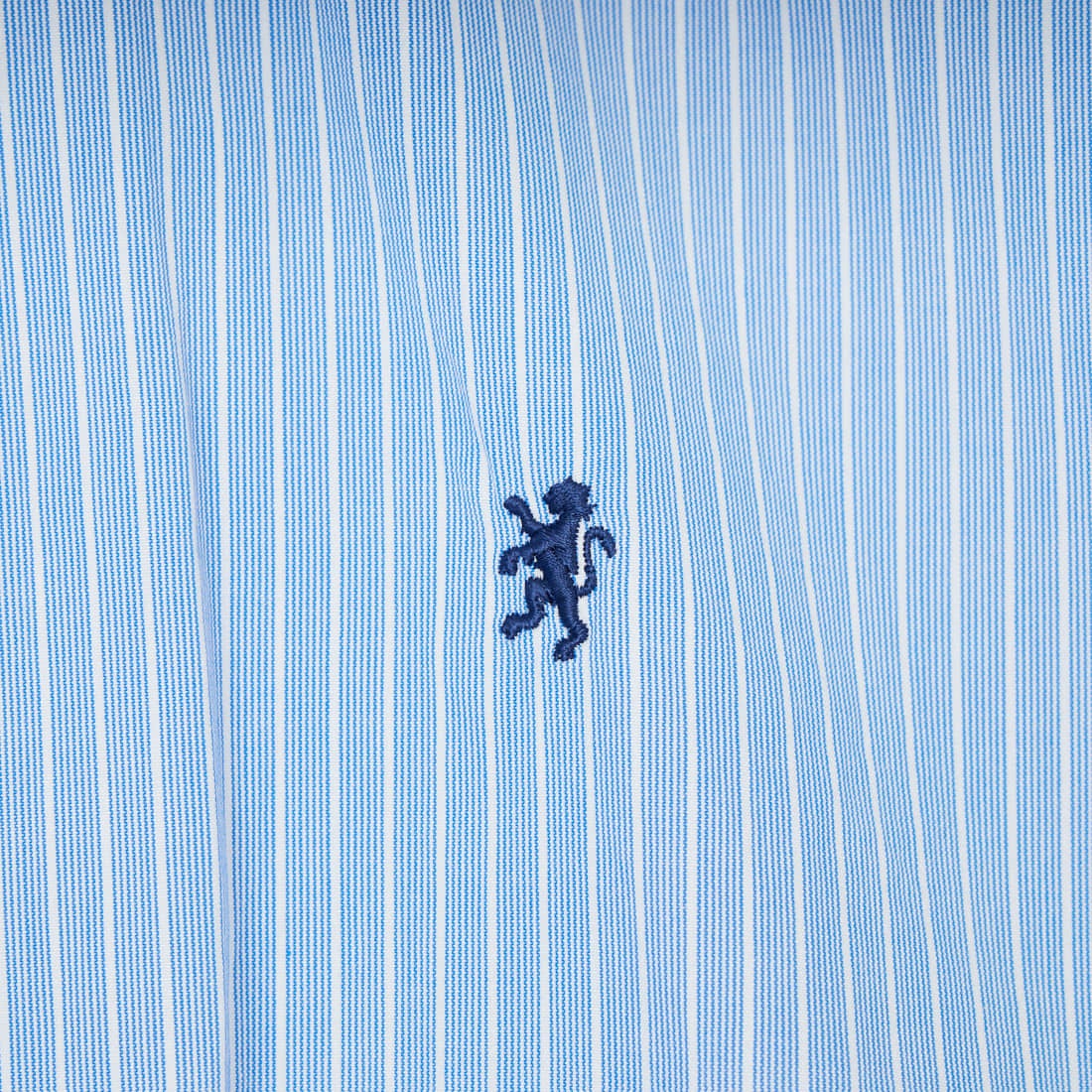 Gymphlex [ジムフレックス] ショートボタンダウンシャツ [GY-B0198CBK] BLU/WH ST