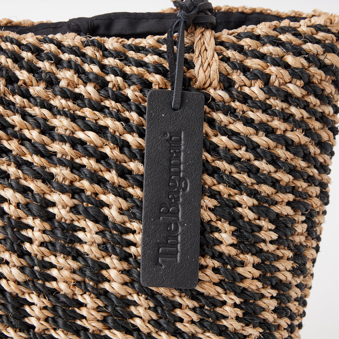 BAGMATI [バグマティ] アバカ カゴバッグ [BBK25-SS45] NAT/BLACK