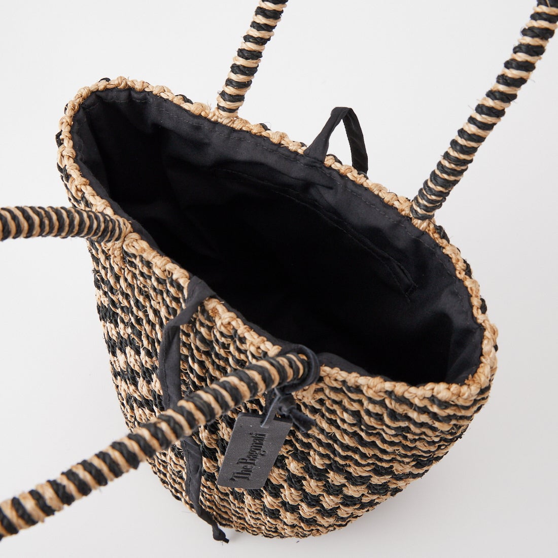 BAGMATI [バグマティ] アバカ カゴバッグ [BBK25-SS45] NAT/BLACK