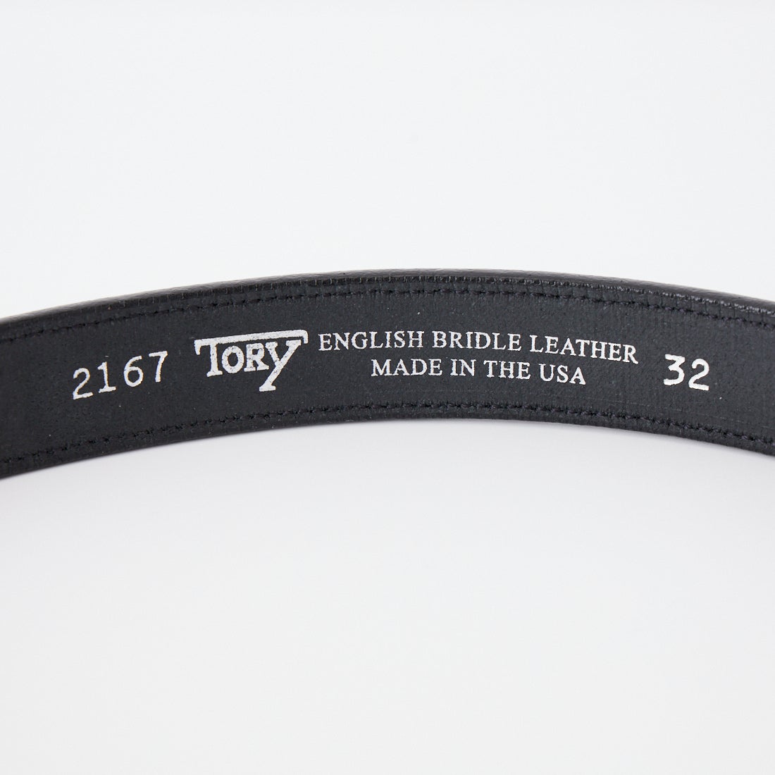 TORY LEATHER [トリーレザー] 1ラウンドライズドベルト [TRL1002167] BLACK
