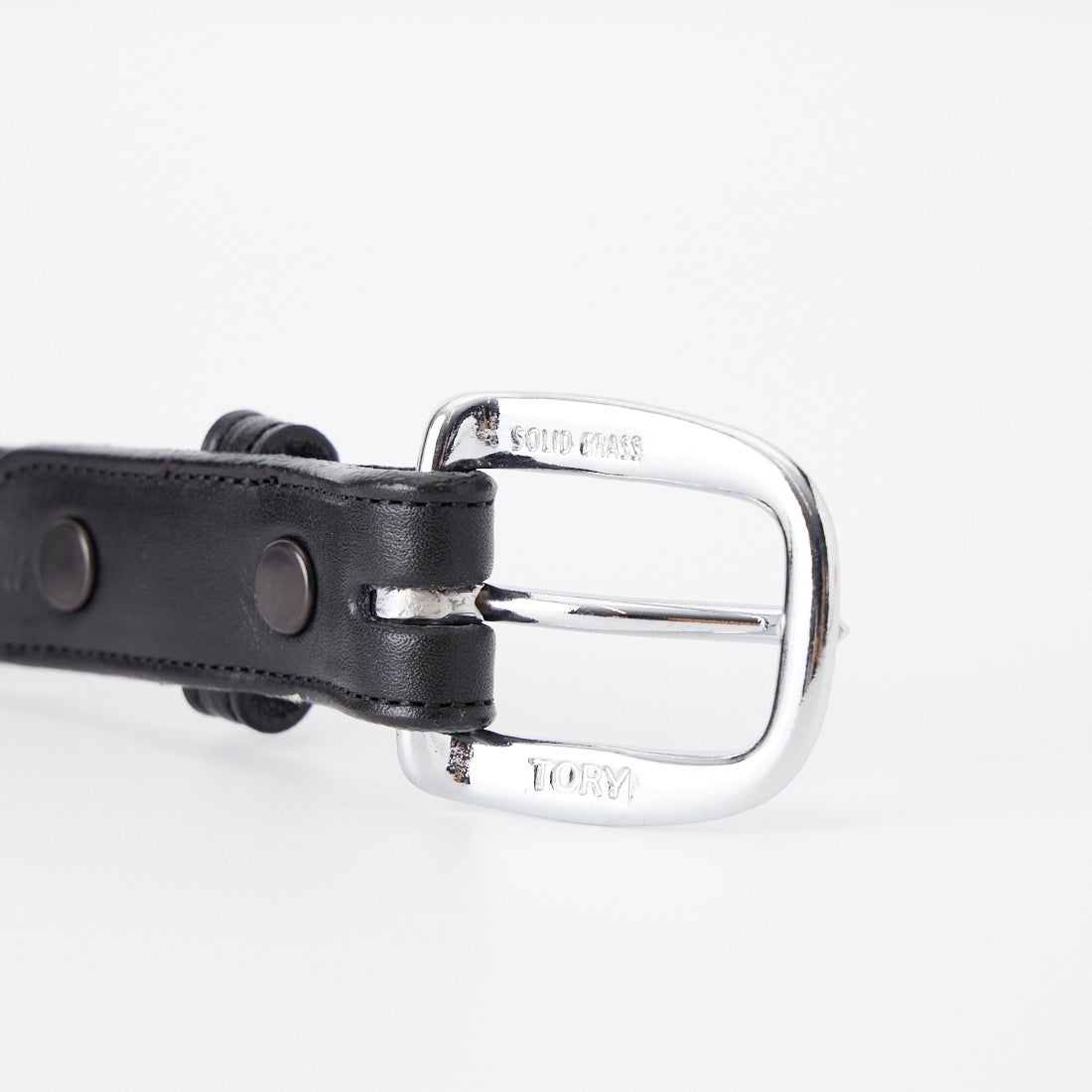 TORY LEATHER [トリーレザー] 1ラウンドライズドベルト [TRL1002167] BLACK