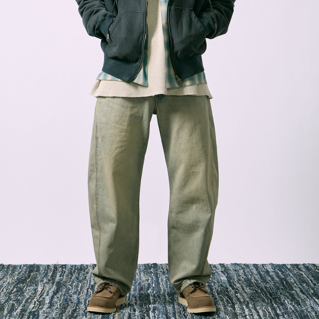 LEVI'S [リーバイス] バギーバレルデニムパンツ [0057O-00] 04 MY TINT &&モデル身長：179cm 着用サイズ：32&&