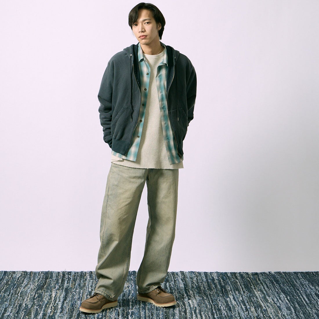 LEVIS [リーバイス] バギーバレルデニムパンツ [0057O-00] 04 MY TINT &&モデル身長：179cm 着用サイズ：32&&