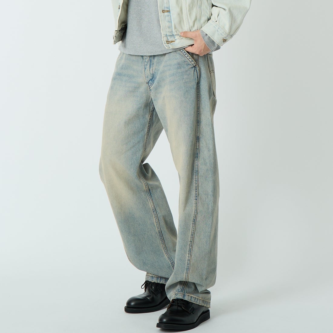 LEVIS [リーバイス] バギーバレルデニムパンツ [0057O-00] 04 MY TINT &&モデル身長：179cm 着用サイズ：30&&