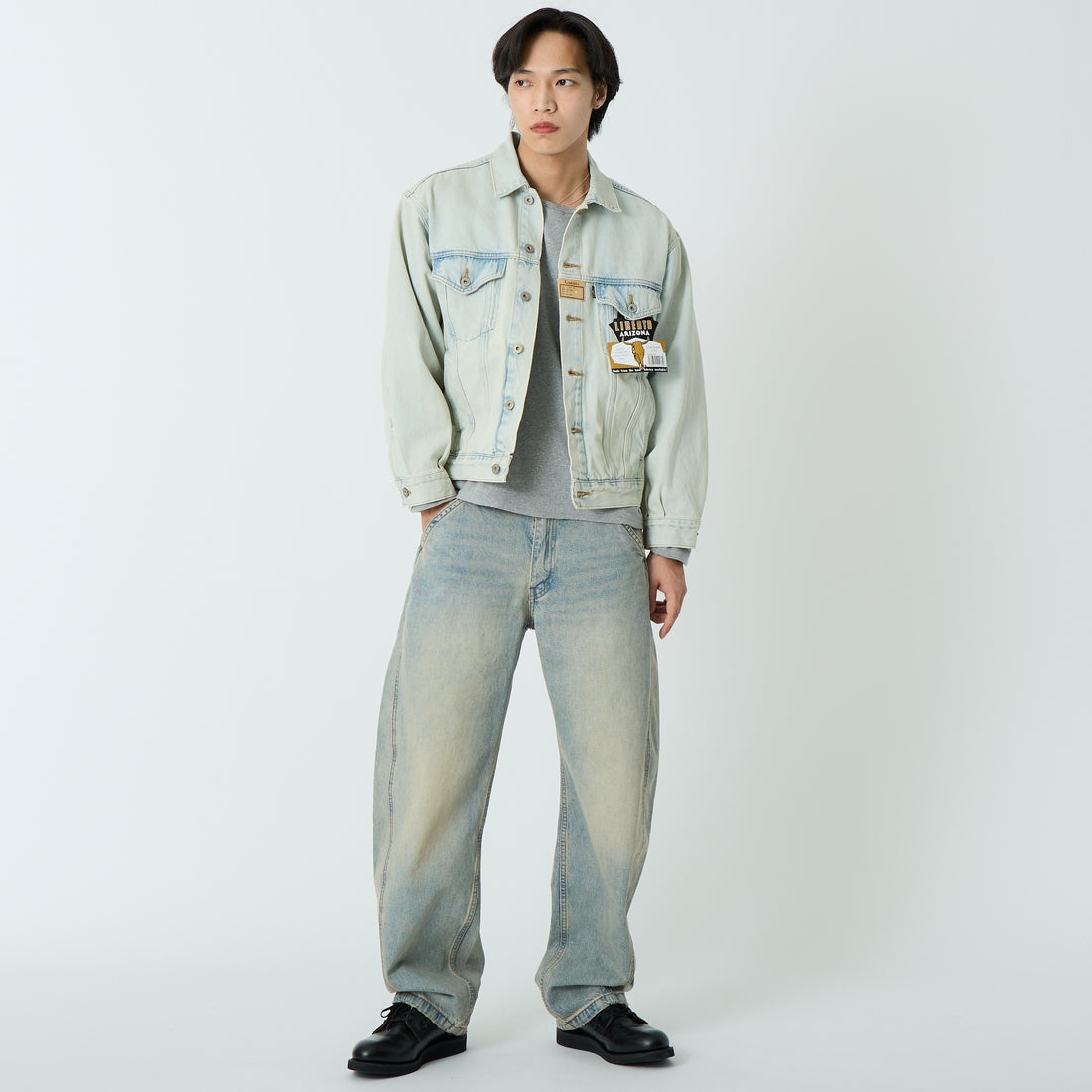 LEVI'S [リーバイス] バギーバレルデニムパンツ [0057O-00] 04 MY TINT &&モデル身長：179cm 着用サイズ：30&&