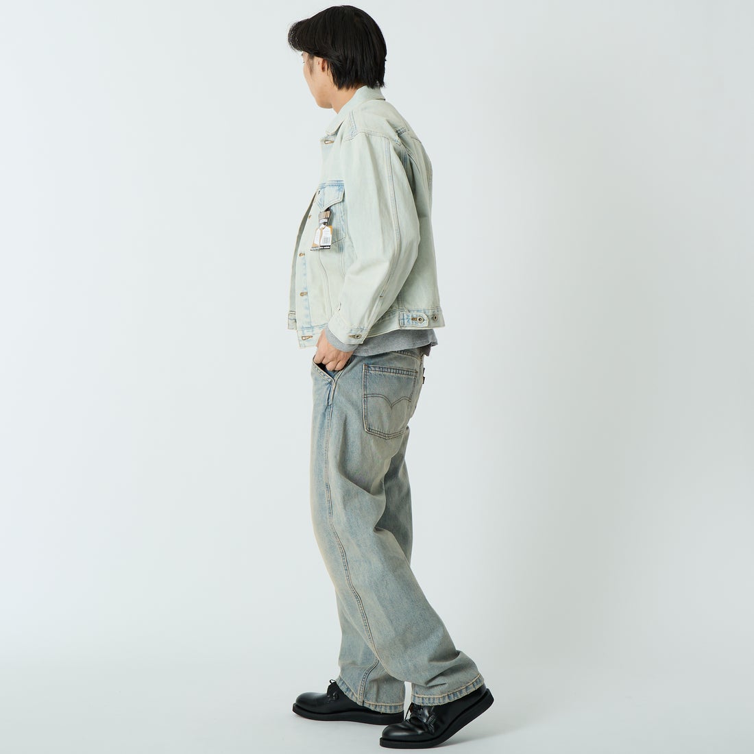 LEVIS [リーバイス] バギーバレルデニムパンツ [0057O-00] 04 MY TINT &&モデル身長：179cm 着用サイズ：30&&