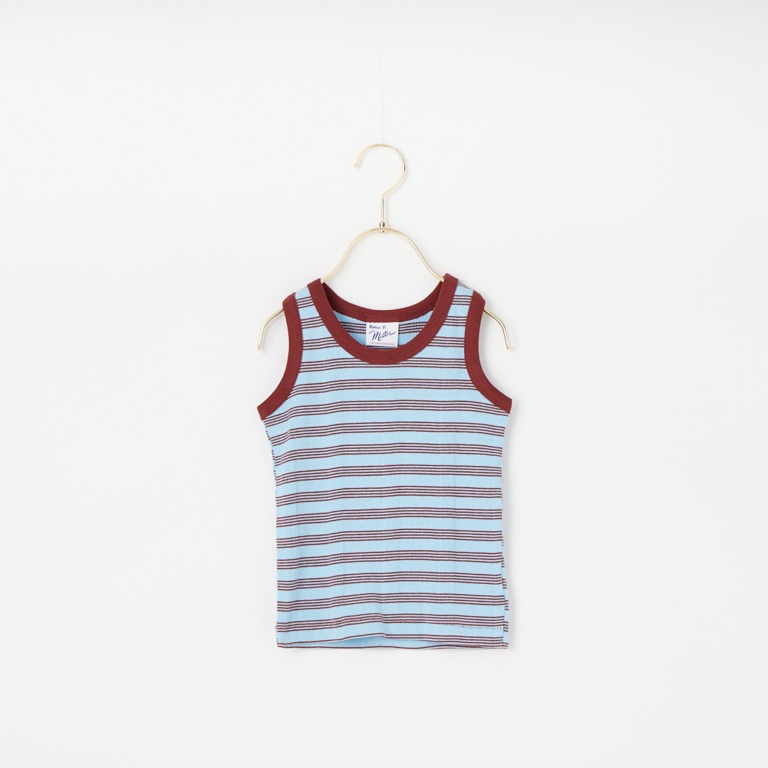 Robert P.Miller [ロバートピーミラー] キッズ パネルリブタンクトップ [RM234-3001] BLUEBERRY/