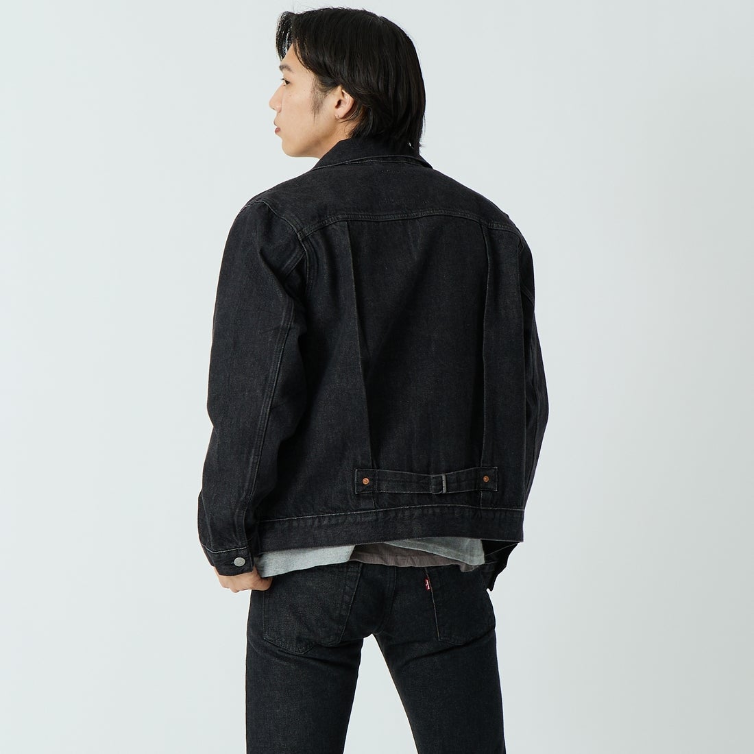 LEVI'S [リーバイス] TYPE1 トラッカージャケット [007X8-00] 00 BIG STE &&モデル身長：179cm 着用サイズ：M&&