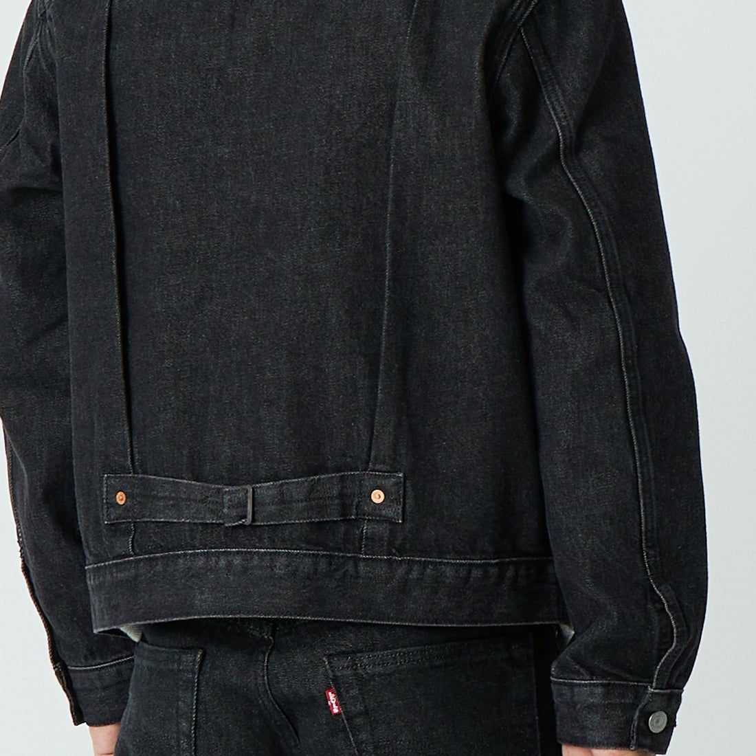 LEVI'S [リーバイス] TYPE1 トラッカージャケット [007X8-00] 00 BIG STE &&モデル身長：179cm 着用サイズ：XL&&