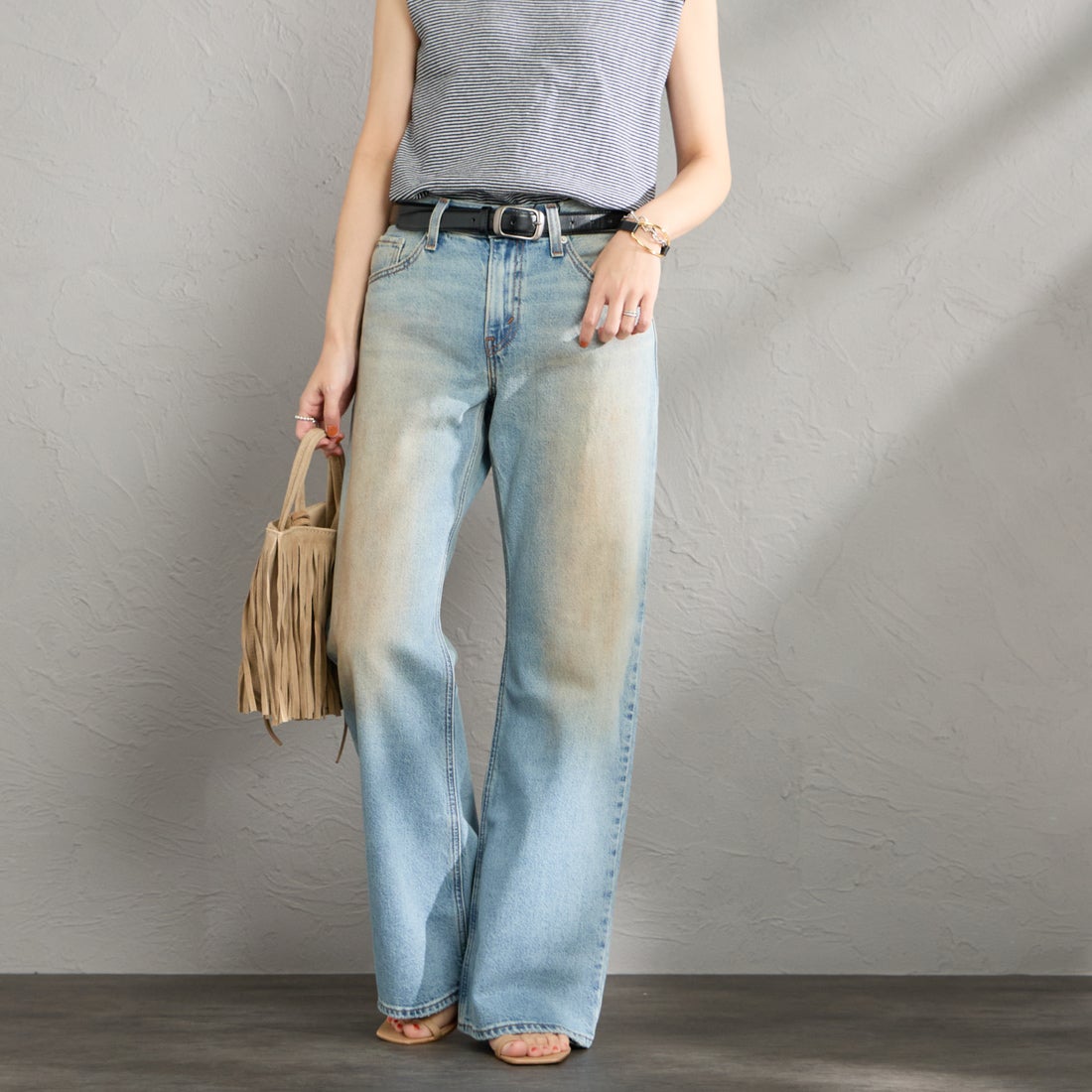 07 OFF ROA&&モデル身長：160cm 着用サイズ：25&&