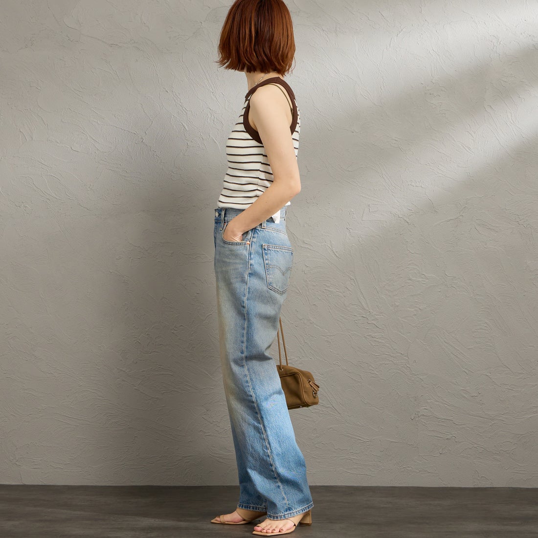 LEVI'S [リLEVI'S [リーバイス] 501 90s ジーンズ [A1959-01] 32 OFF ROAーバイス] 501 90s ジーンズ [A1959-01] 32 OFF ROA &&モデル身長：158cm 着用サイズ：25&&