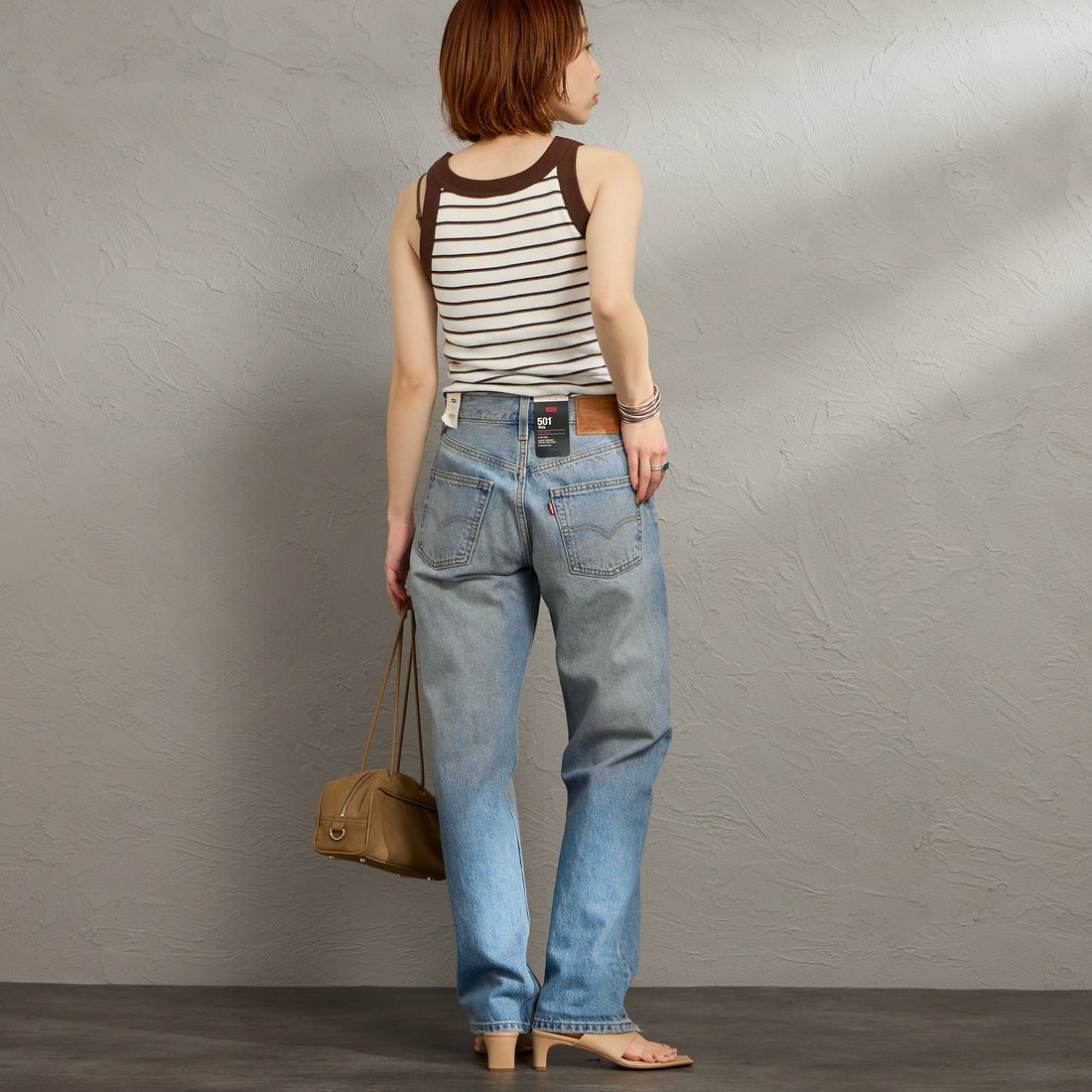 LEVI'S [リLEVI'S [リーバイス] 501 90s ジーンズ [A1959-01] 32 OFF ROAーバイス] 501 90s ジーンズ [A1959-01] 32 OFF ROA &&モデル身長：158cm 着用サイズ：25&&