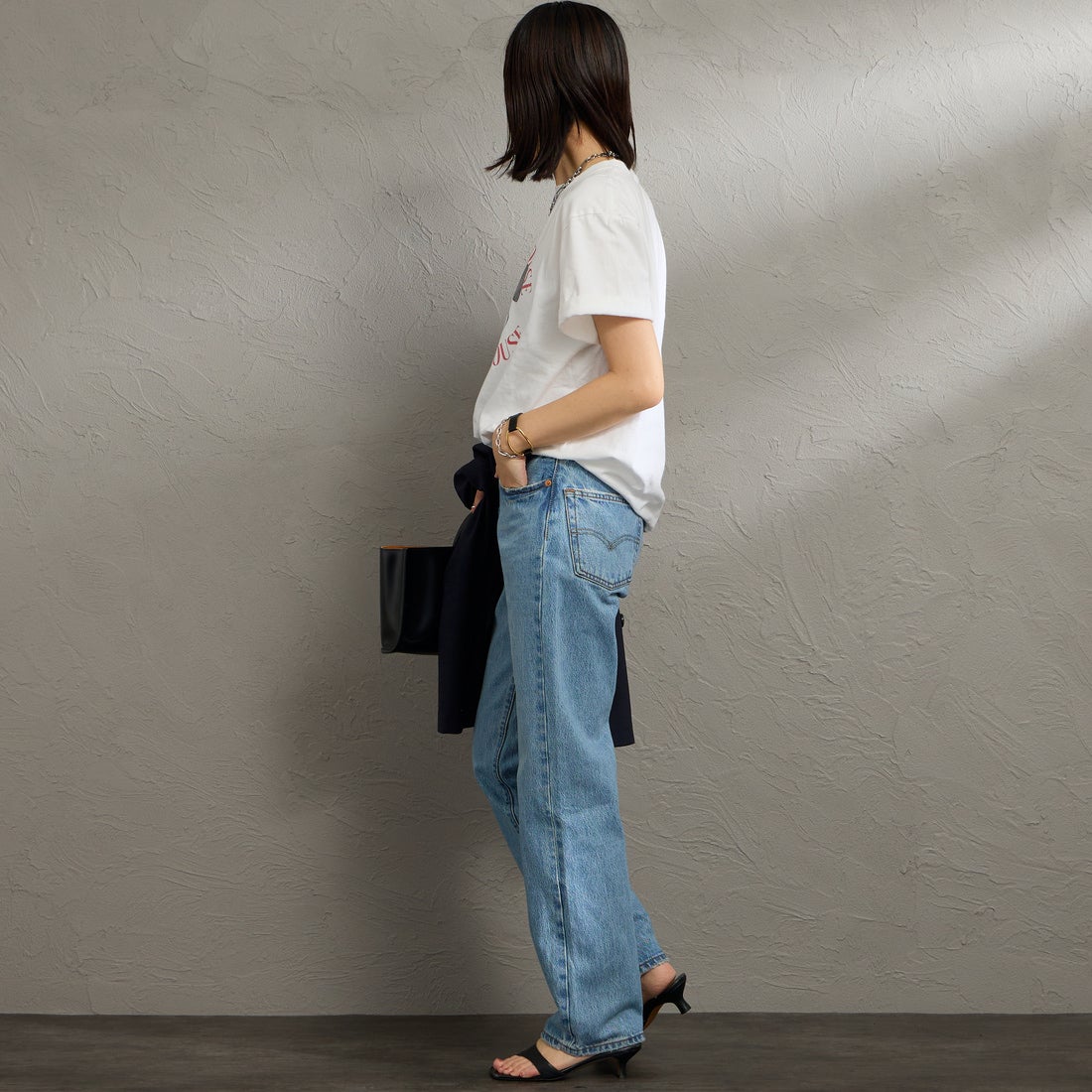 LEVI'S [リLEVI'S [リーバイス] 501 90s ジーンズ [A1959-01] 32 OFF ROAーバイス] 501 90s ジーンズ [A1959-01] 06 IN LOVE &&モデル身長：160cm 着用サイズ：24&&