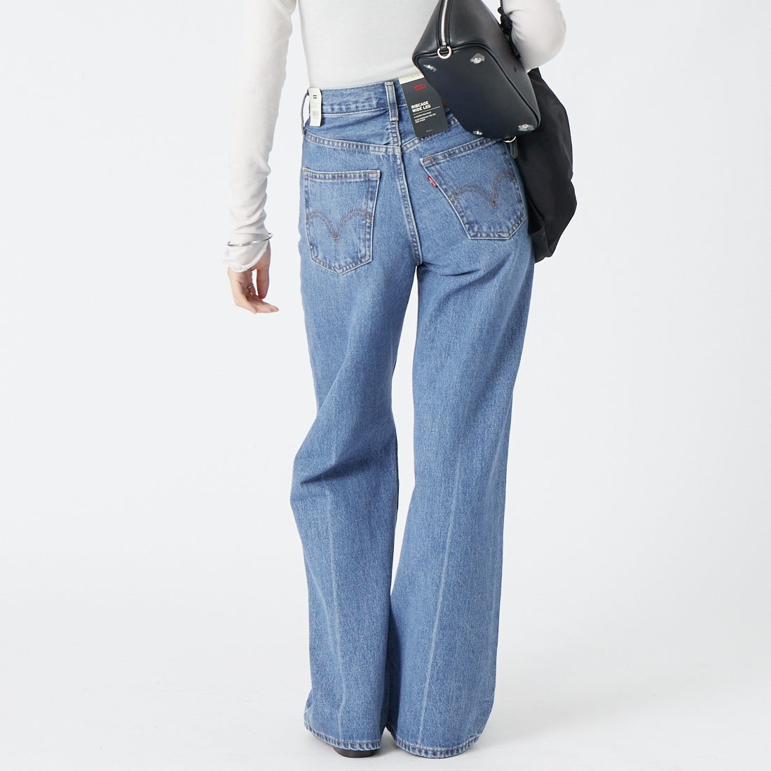 LEVI'S [リーバイス] リブケージ ワイドレッグ ジーンズ [A6081-00] 20 NOT THE &&モデル身長：162cm 着用サイズ：24&&