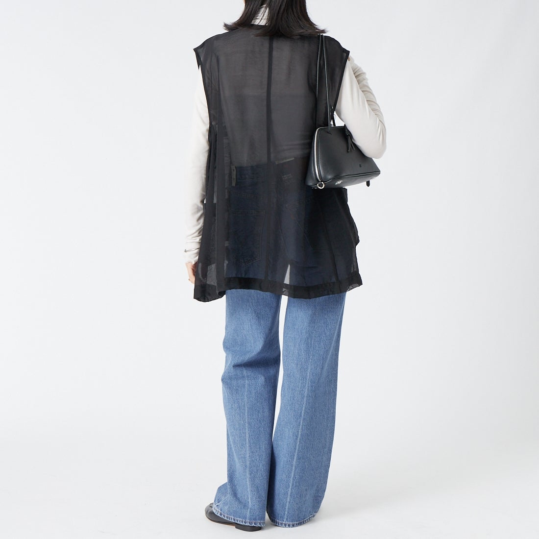 LEVI'S [リーバイス] リブケージ ワイドレッグ ジーンズ [A6081-00] 20 NOT THE &&モデル身長：162cm 着用サイズ：24&&