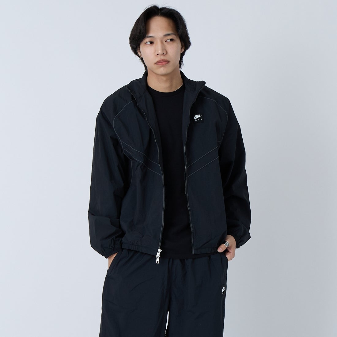 010 BLACK&&モデル身長：179cm 着用サイズ：L&&