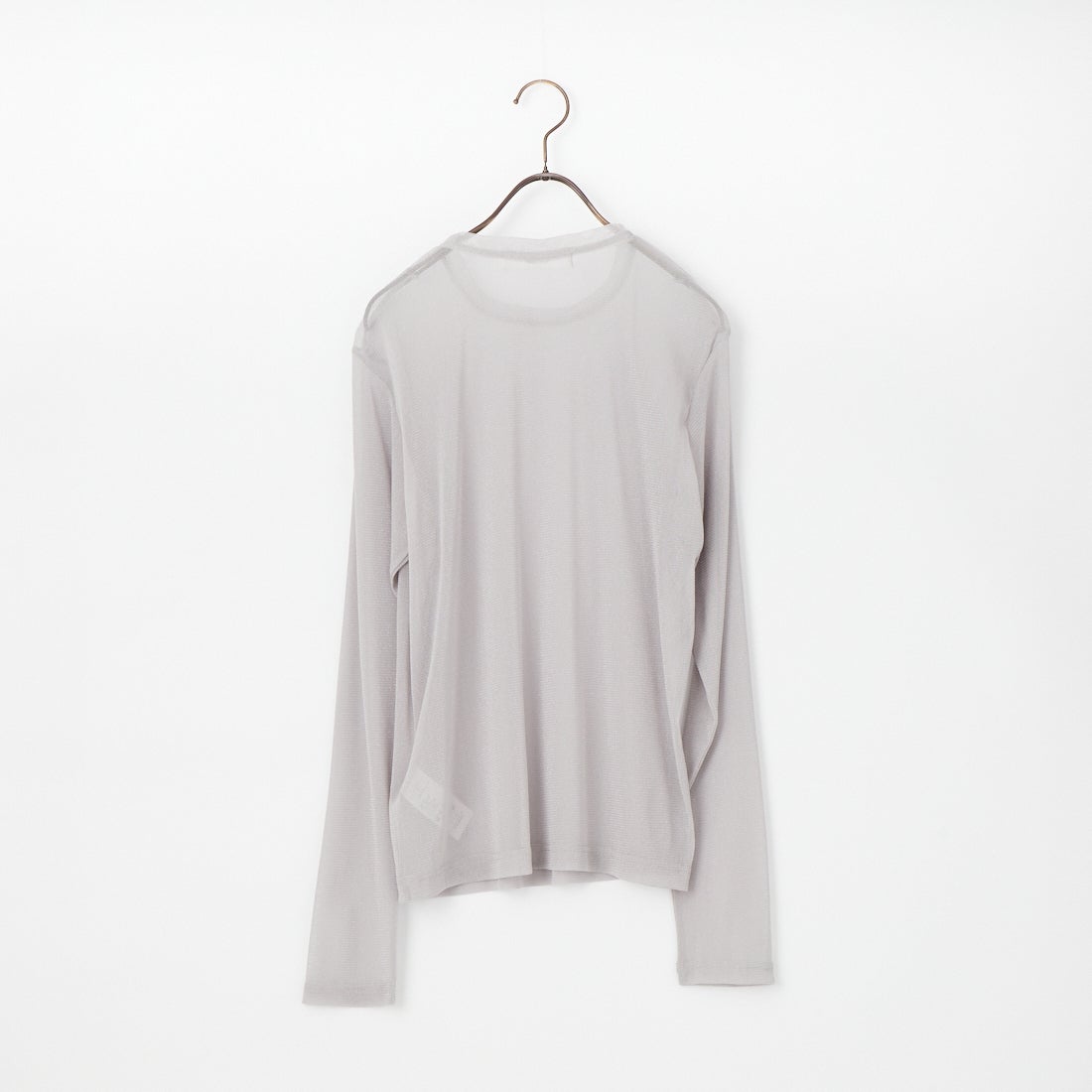 USINE [ユジーヌ] ラメシアーロングスリーブTシャツ [21267071] 001 ｸﾞﾚｰ