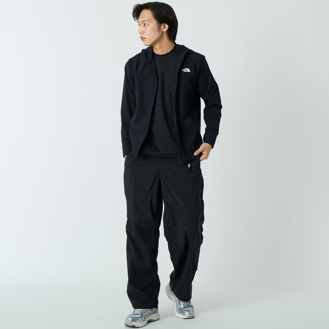 THE NORTH FACE [ザ ノースフェイス] フレキシブルフーディ [NP22581] K &&モデル身長：179cm 着用サイズ：M&&
