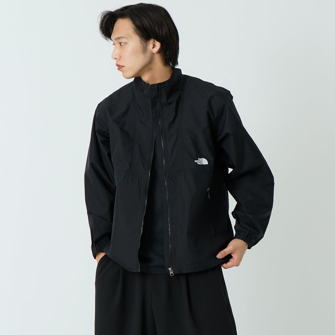THE NORTH FACE [ザ ノースフェイス] コンパクトブルゾン [NP22631] K &&モデル身長：179cm 着用サイズ：M&&