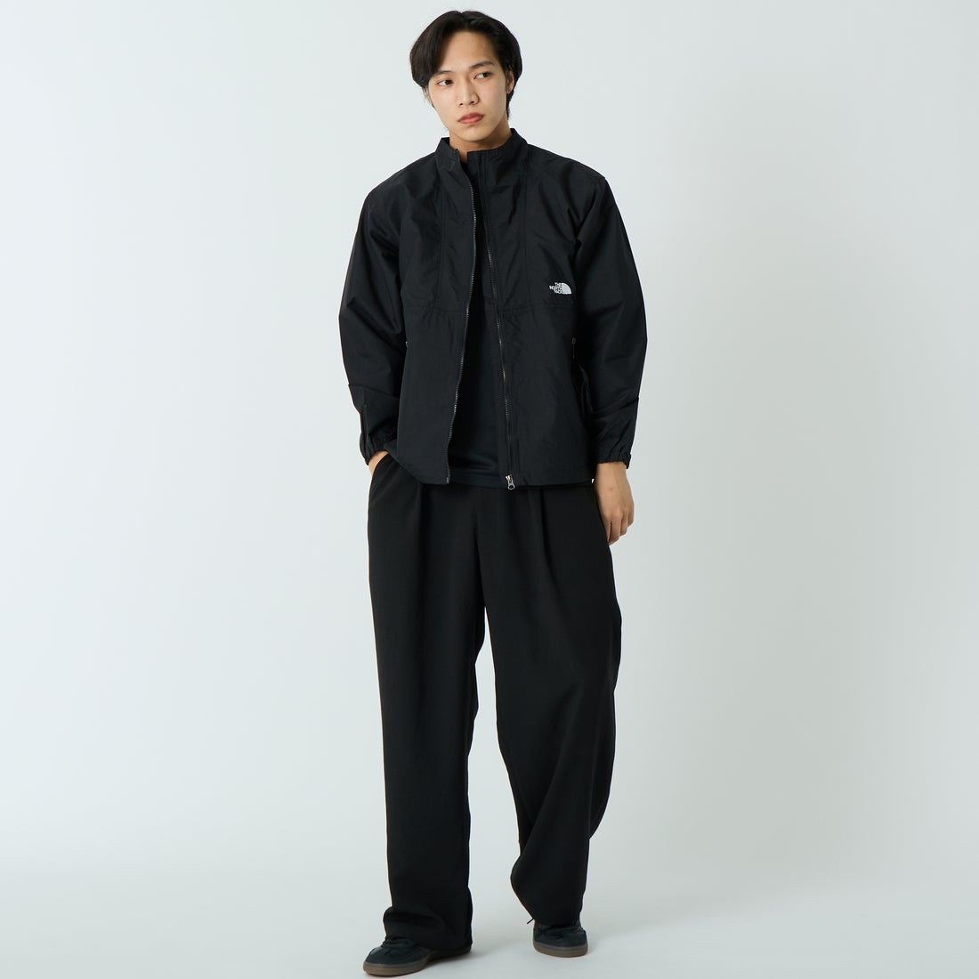 THE NORTH FACE [ザ ノースフェイス] コンパクトブルゾン [NP22631] K &&モデル身長：179cm 着用サイズ：M&&