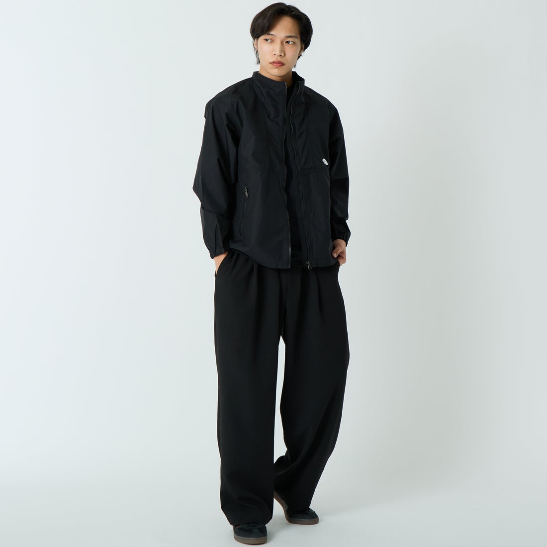 THE NORTH FACE [ザ ノースフェイス] コンパクトブルゾン [NP22631] K &&モデル身長：179cm 着用サイズ：M&&
