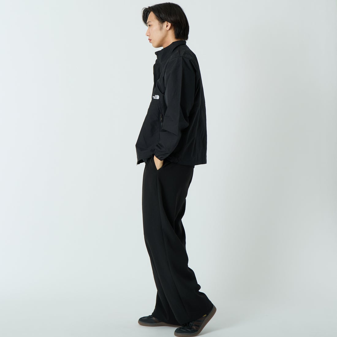 THE NORTH FACE [ザ ノースフェイス] コンパクトブルゾン [NP22631] K &&モデル身長：179cm 着用サイズ：M&&