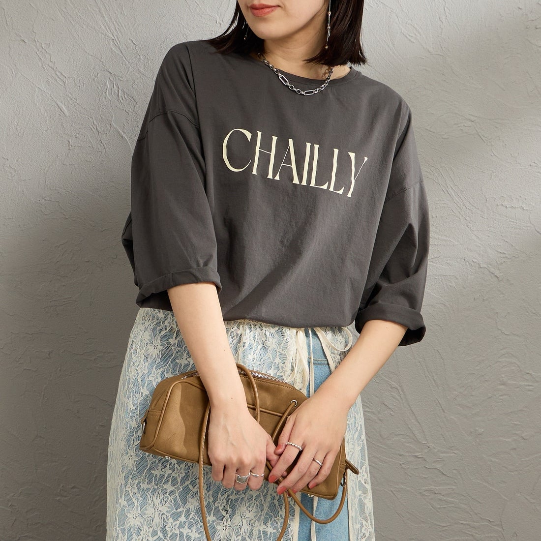 D/GRAY&&モデル身長：160cm 着用サイズ：F&&