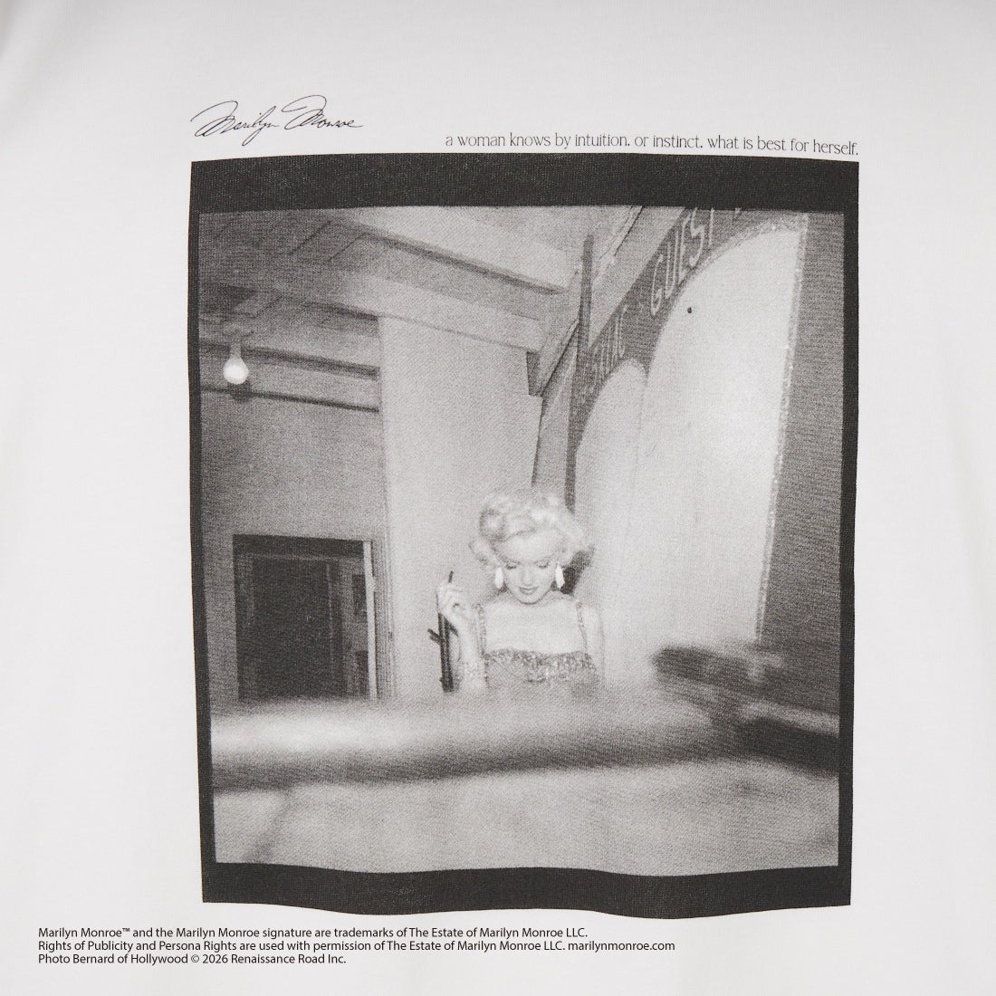 GOOD ROCK SPEED [グッドロックスピード] マリリン・モンロー ロングスリーブTシャツ [26MRM002W] WHITE