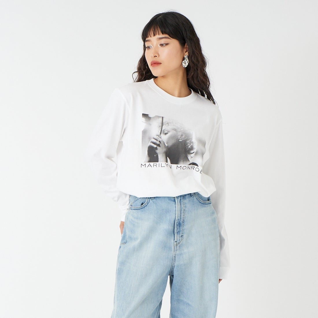 WHITE&&モデル身長：162cm 着用サイズ：F&&