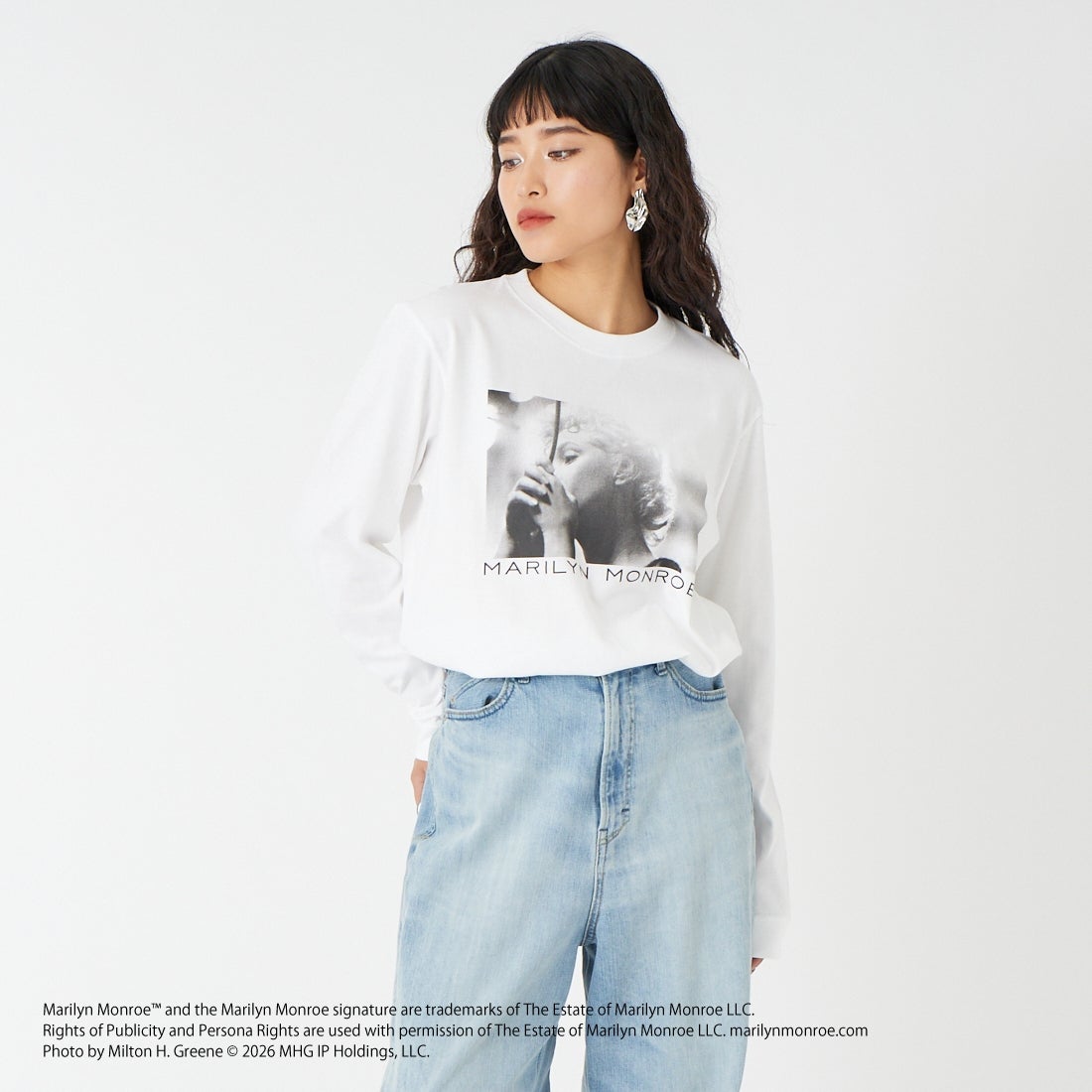WHITE&&モデル身長：162cm 着用サイズ：F&&