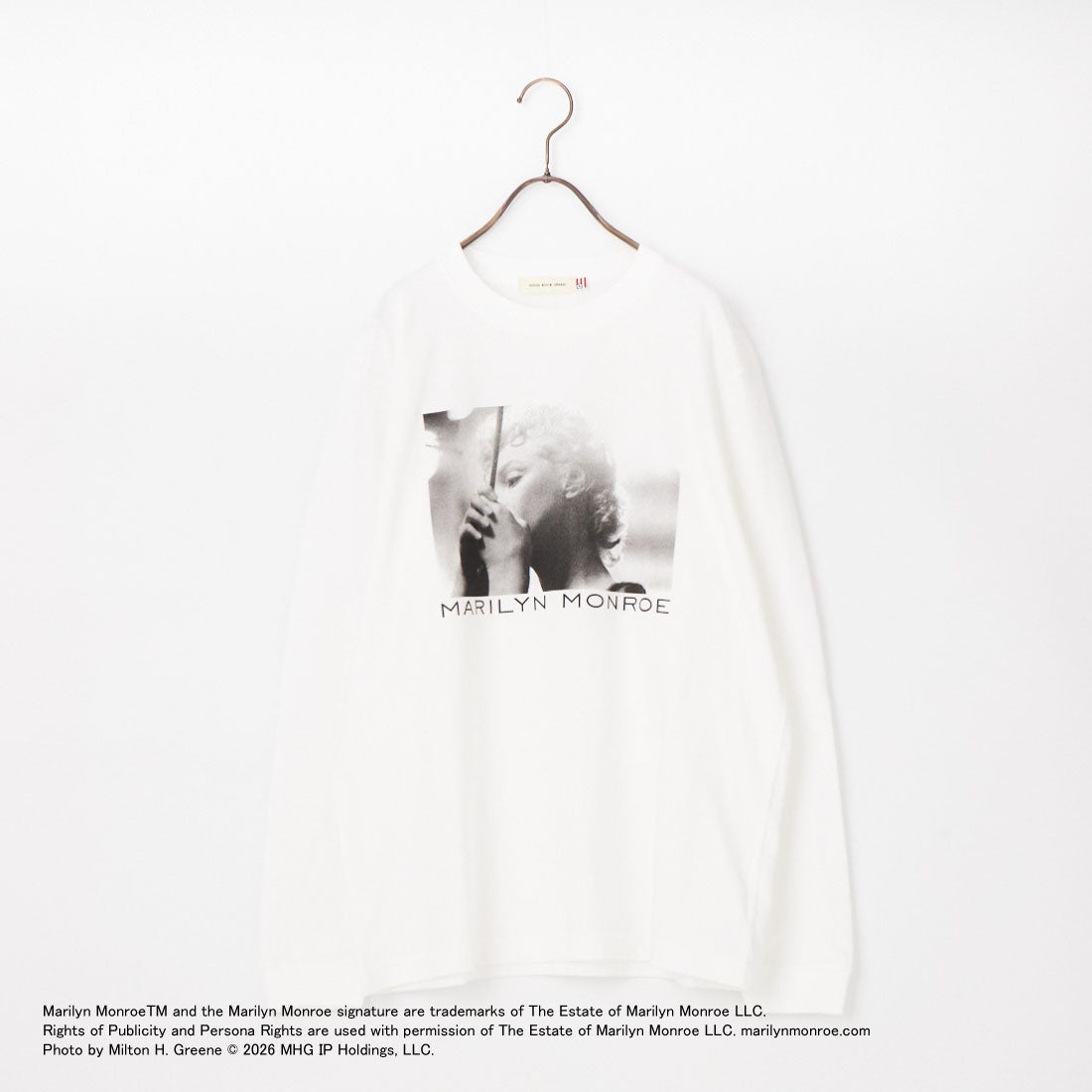 GOOD ROCK SPEED [グッドロックスピード] マリリン・モンロー ロングスリーブTシャツ [26MRM003W] WHITE
