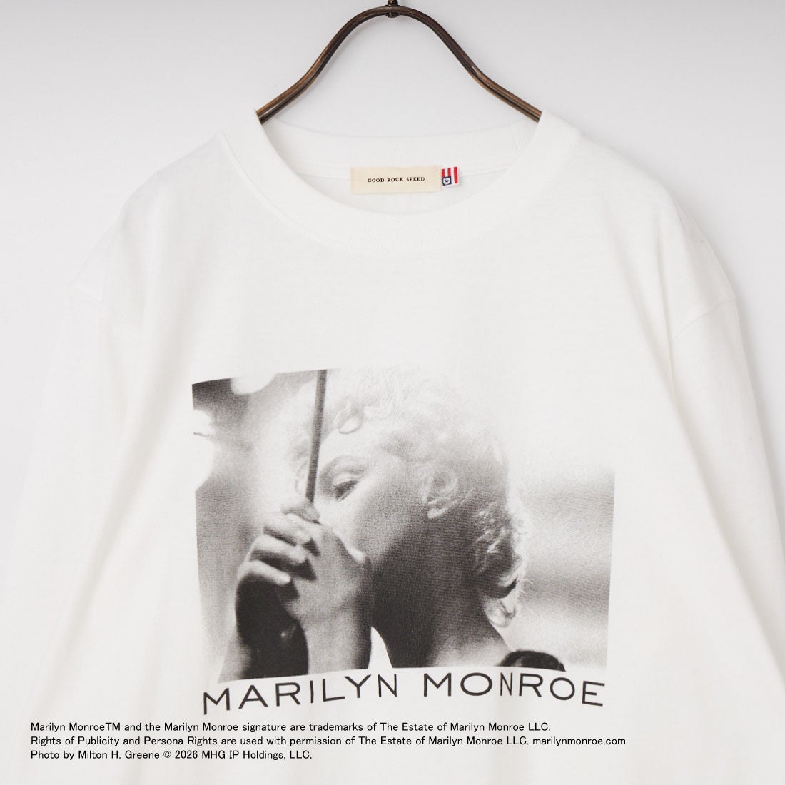 GOOD ROCK SPEED [グッドロックスピード] マリリン・モンロー ロングスリーブTシャツ [26MRM003W] WHITE