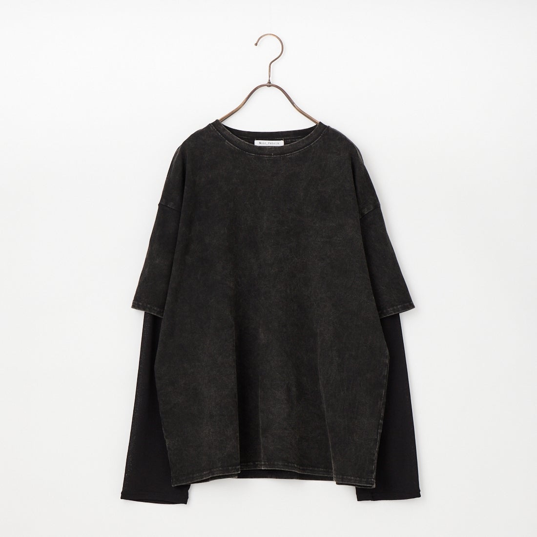Noir Fabrik [ヌワールファブリック] フェイクレイヤードTシャツ [2621-229IN] BLACK