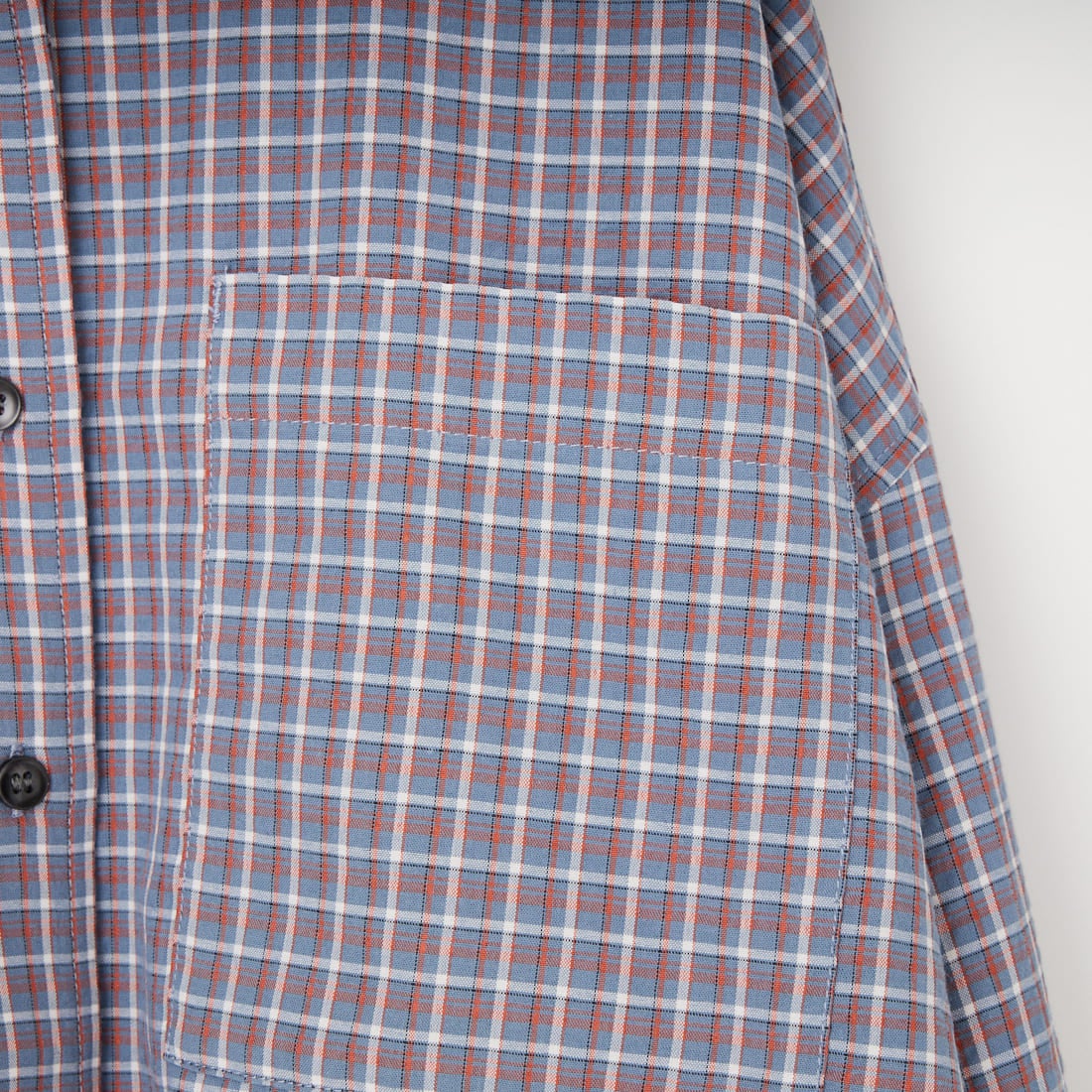 anuke [アンヌーク] チェックショートシャツ [62610415] BLU