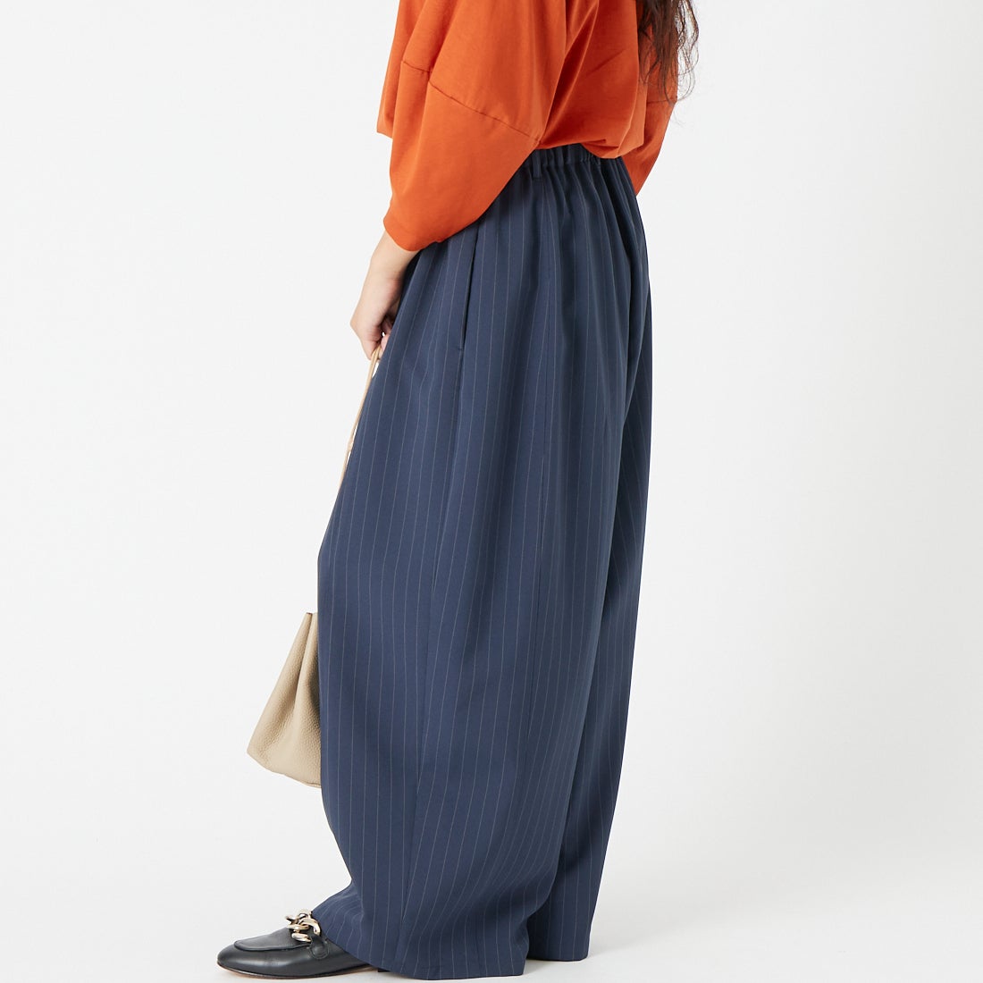 D30 NVY ST&&モデル身長：162cm 着用サイズ：36&&