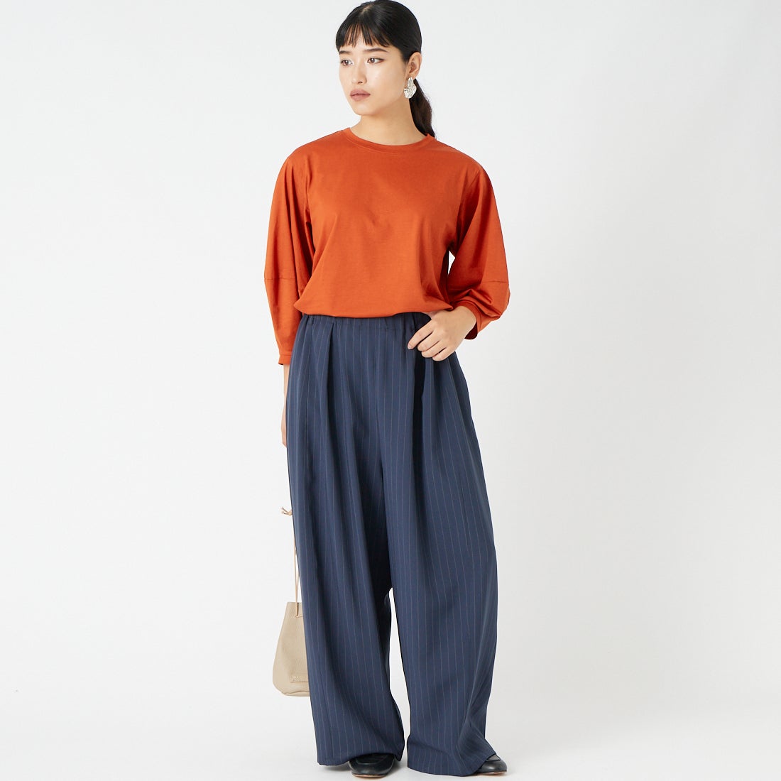 D30 NVY ST&&モデル身長：162cm 着用サイズ：36&&