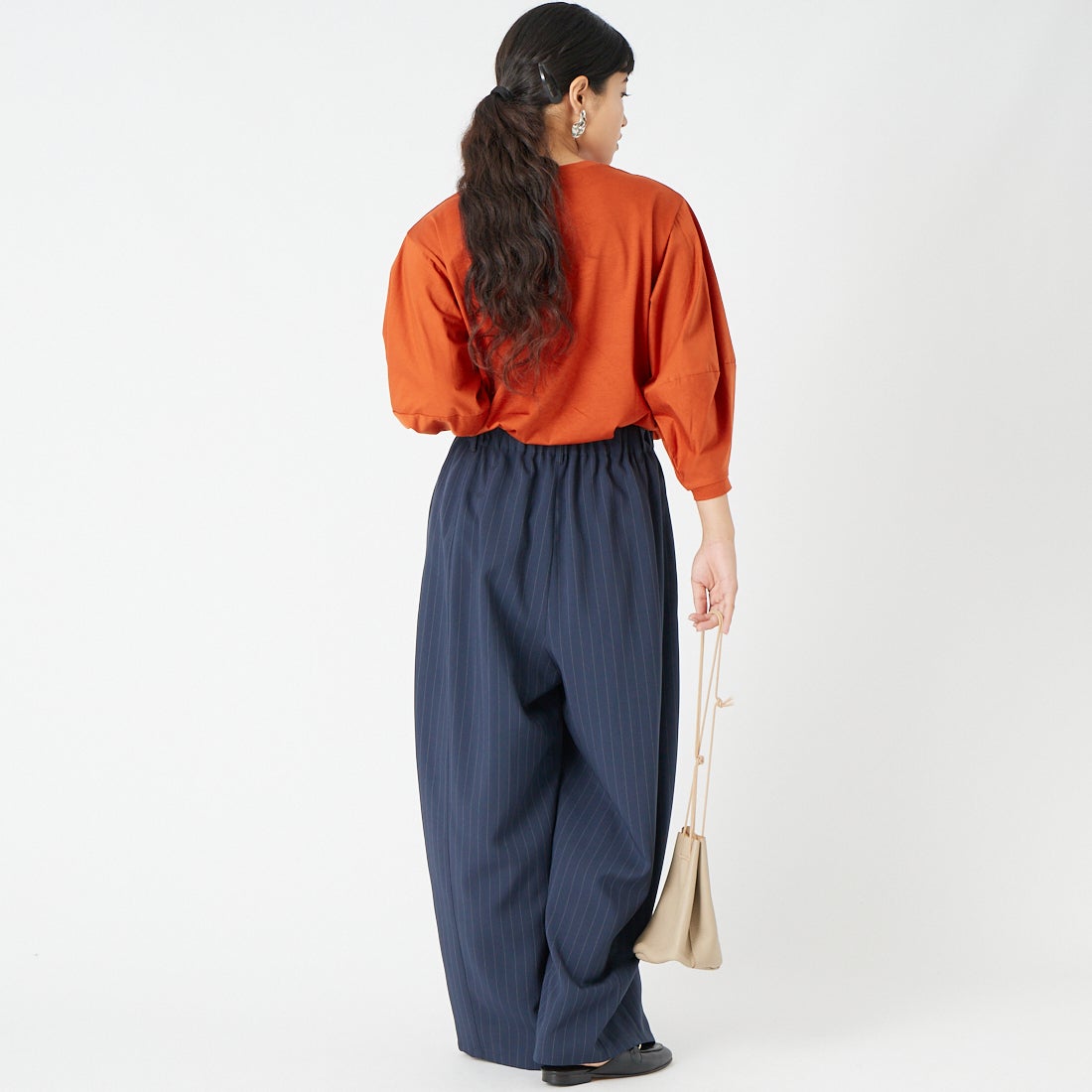 D30 NVY ST&&モデル身長：162cm 着用サイズ：36&&