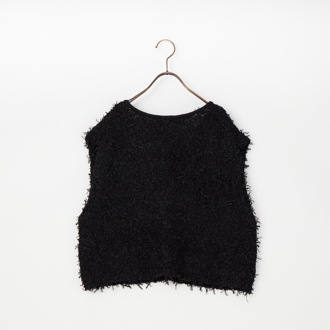 SUGAR ROSE [シュガーローズ] チュールヤーンニットベスト [255000] 12 BLACK