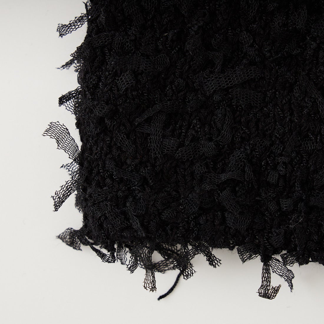 SUGAR ROSE [シュガーローズ] チュールヤーンニットベスト [255000] 12 BLACK